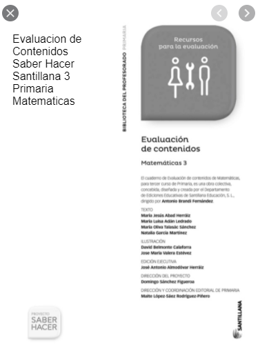 Santillana Saber Hacer Matemáticas 3 Primaria Exámenes, Solucionario, Libro Completo y Material Fotocopiable