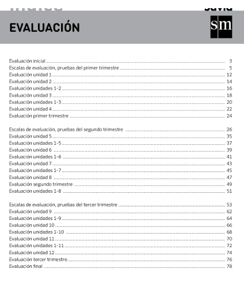 SM Savia PDF Matemáticas 4 Primaria Evaluaciones, Material Fotocopiable, Solucionario, Libro Completo y Examen