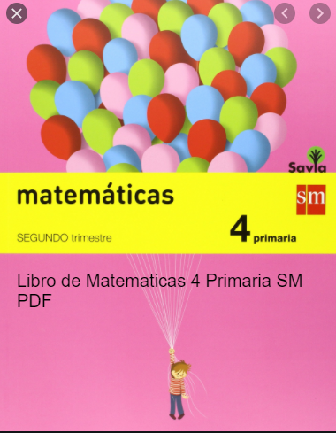 SM Savia PDF Matemáticas 4 Primaria Examen, Libro Completo, Solucionario y Material Fotocopiable